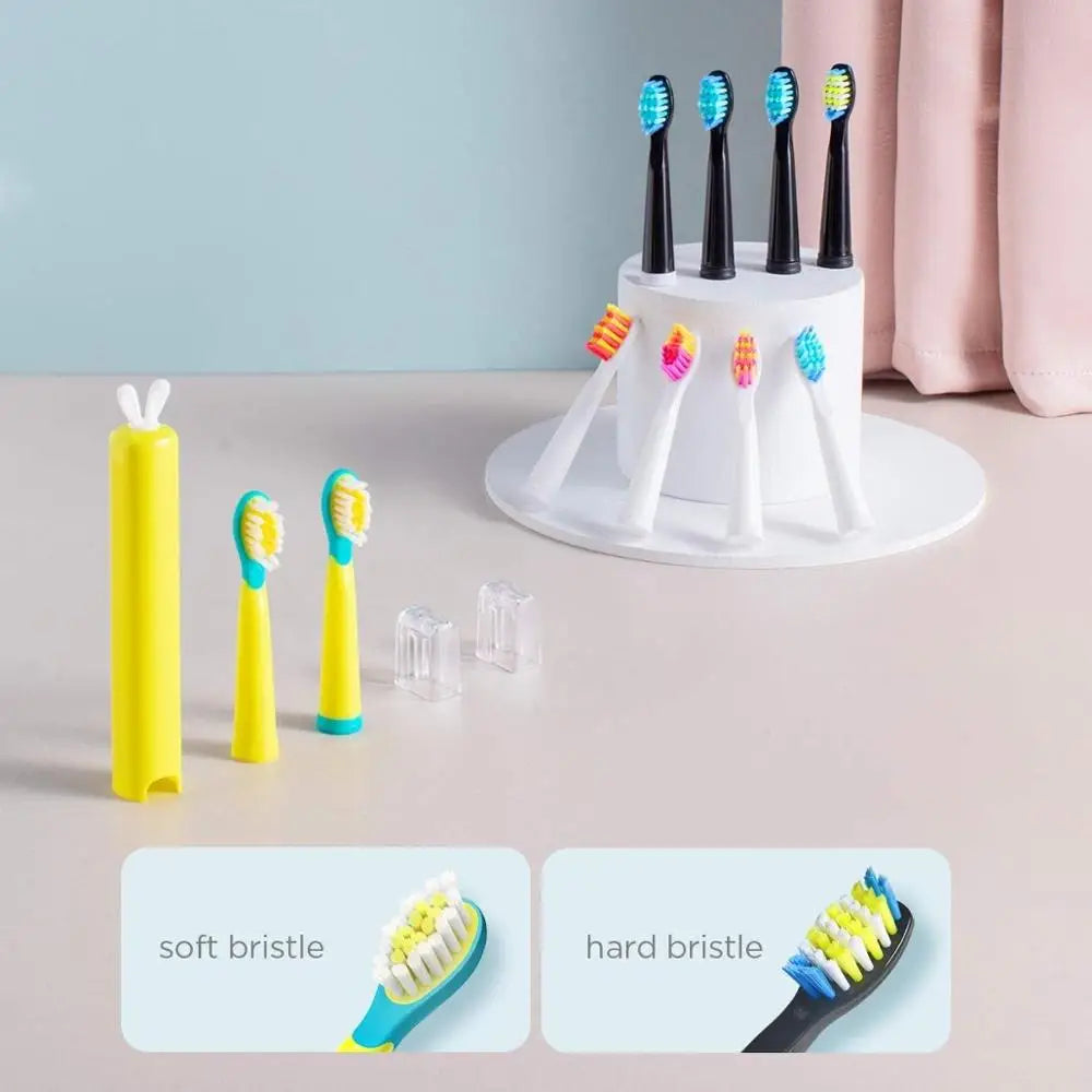 2024 Fairywill Electric Sonic Kids Toothbrush Family Kit with 3 Powerful Rechargeable Whitening Toothbrush and 10 Brush Heads